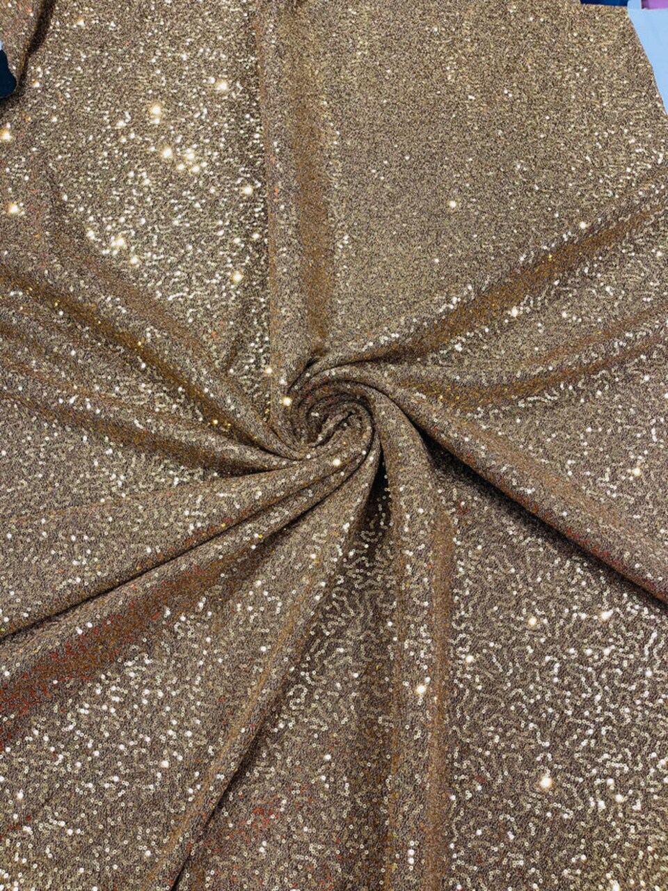 1 Yard Metallic Tinsel Lurex Sequin Stretch Fabric Polyester Lightweight 58-60 inches width
